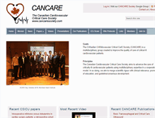 Tablet Screenshot of cancaresociety.com